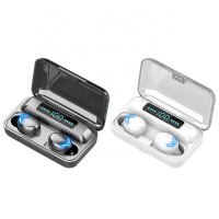 New Arrival 8D Stereo 3000mAh F9-5 True Wireless Mini Bass Earbuds F9 tws With Charging Case Led Display F9 Headphone